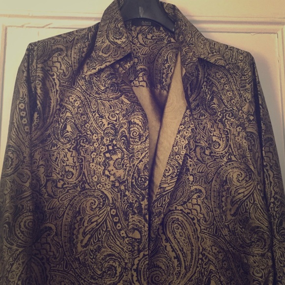 Silk button up