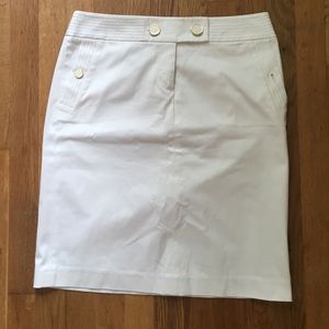 J Crew white skirt