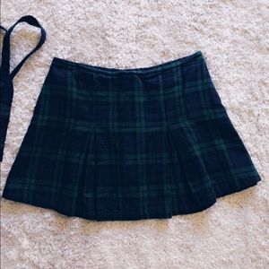 Plaid jumper skirt