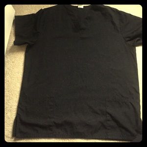 Black scrub top