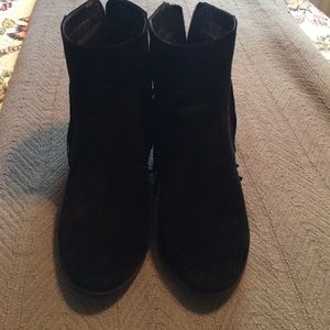 Black Fringe Booties