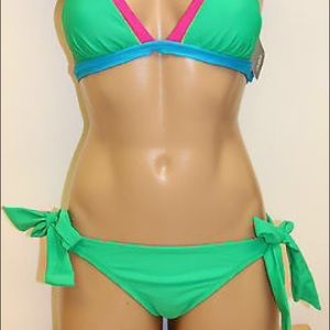 Green ABS Allen Schwartz Bikini Bottom Size 8