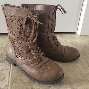 Eyelet Combat Boots
