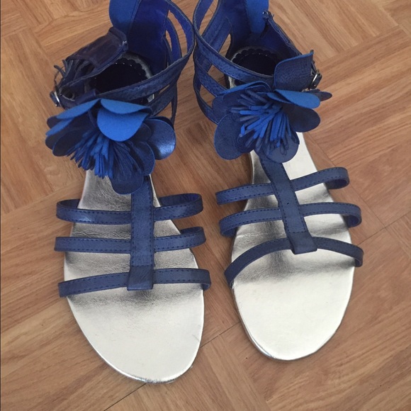 Cute Blue gladiator sandals