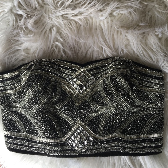 NWOT Urban Outfitters Kimchi Blue Beaded Crop Top