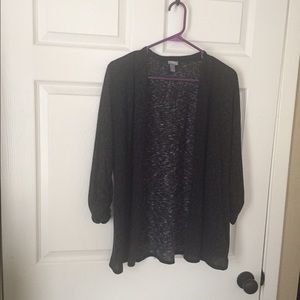 Grey cheetah cover up/cardigan