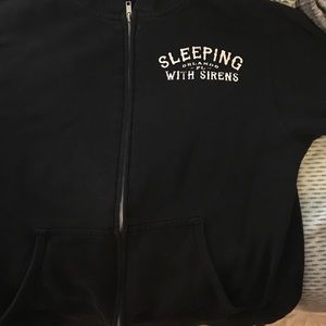 Sleeping with sirens zip up hoodie