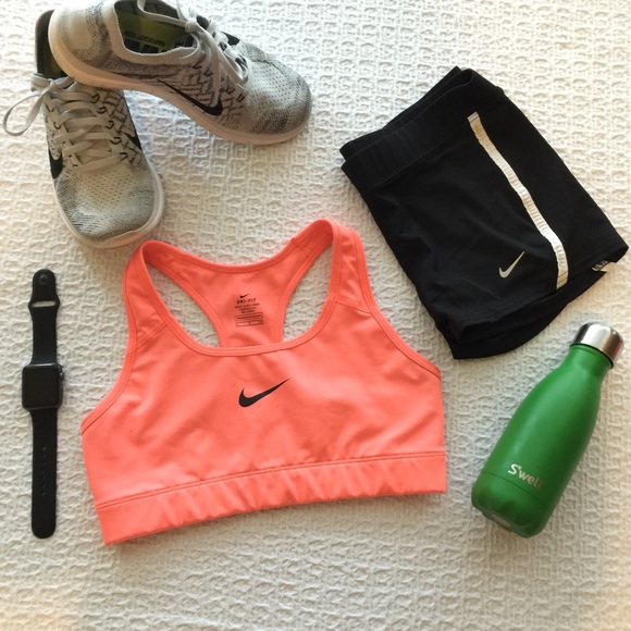 Nike Other - Nike Dri-Fit Racerback Sports Bra in Bright Mango