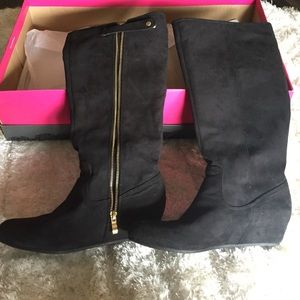 Mix No. 6 Suede Wedge Boots