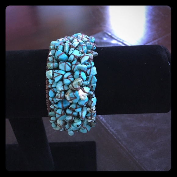 Turquoise rope bracelet