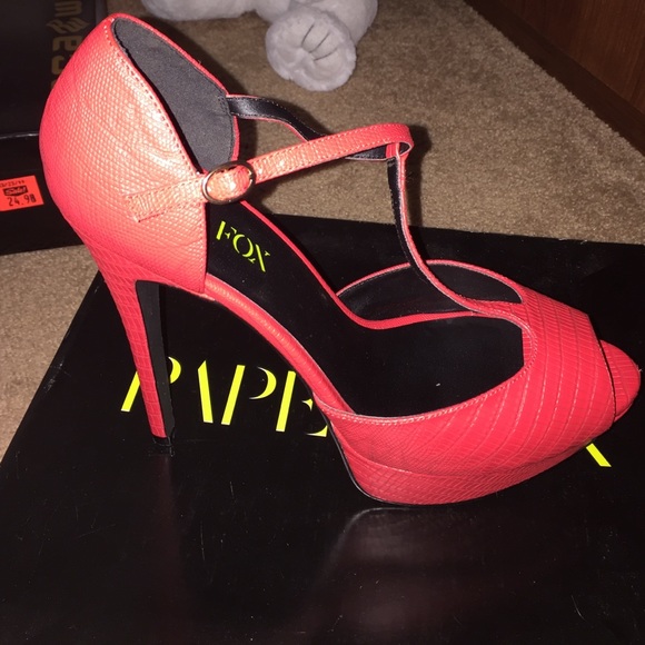PaperFox Oralee "Coral" Platform Heel