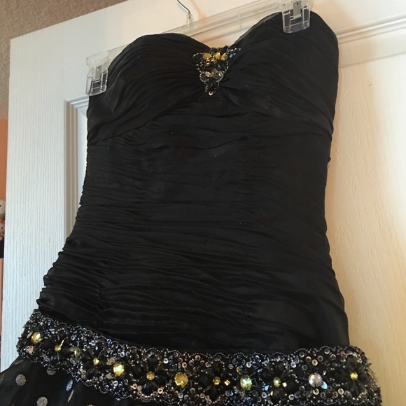 Alyce Designs Black poco dot ball gown - Picture 3 of 4