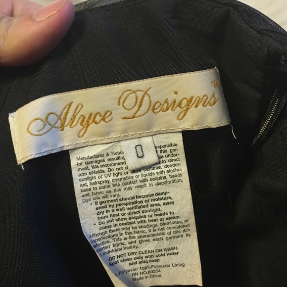 Alyce Designs Black poco dot ball gown - Picture 4 of 4