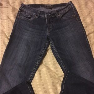 Women's silver suki jeans