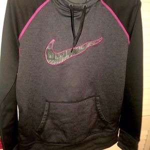 Pink and Grey Nike Sweatshirt