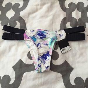 Victoria's Secret banded bikini bottoms floral