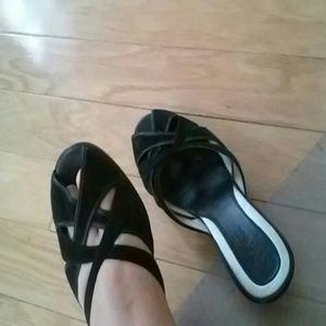 Black Suede sandals