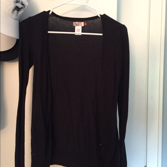 Black Sheer Cardigan