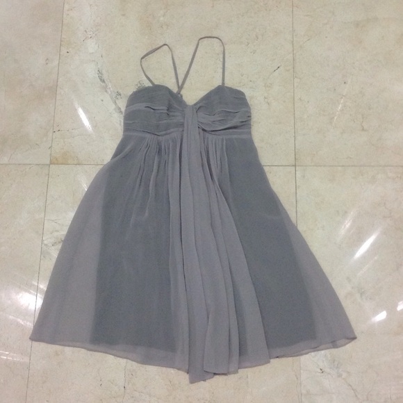 Express Silk Grey Dress