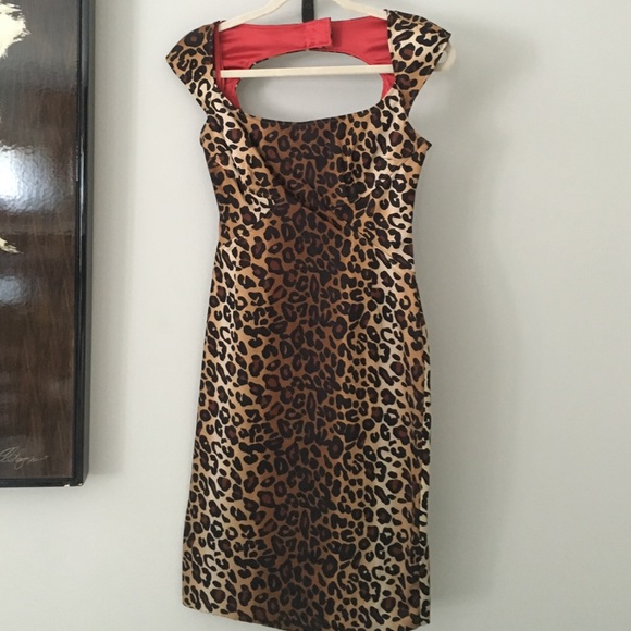 Jessica Simpson Leopard Sheath Dress - Picture 1 of 2