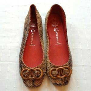 Jeffrey Campbell Snake print Flats 10
