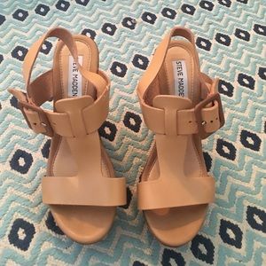 Steve Madden wooden wedges