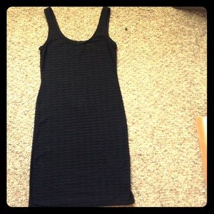 Black form fitting dress