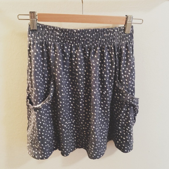 Blue polka dot Skirt