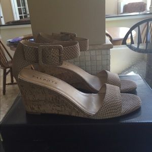 talbots nude wedges: never worn!