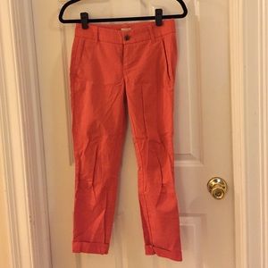 Cropped chinos, Nantucket red, size 00 Petite