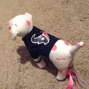 Victoria secret pink dog. Houston Texans. Nfl dog