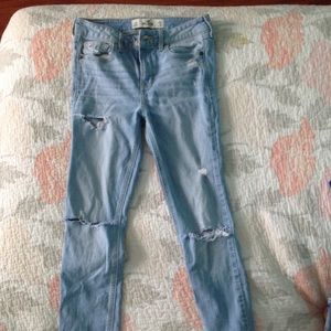 ripped hollister jeans