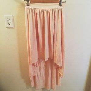 Pink highlow skirt