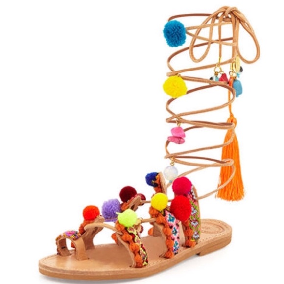 Elina Linardaki Gladiator Sandals Size 37