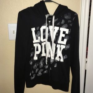 PINK Cheetah print Zip up