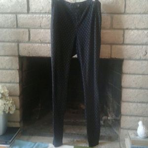 Vera Wang polk- a- dot jeggings
