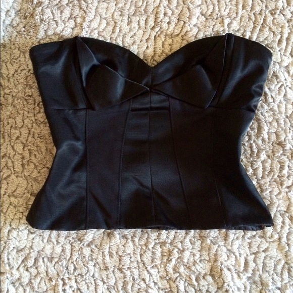 Bebe strapless corset top