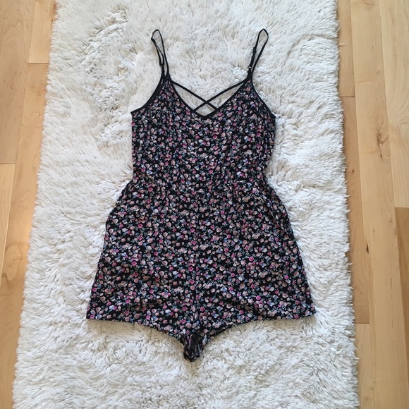 Multi Color Floral Romper - Picture 1 of 4