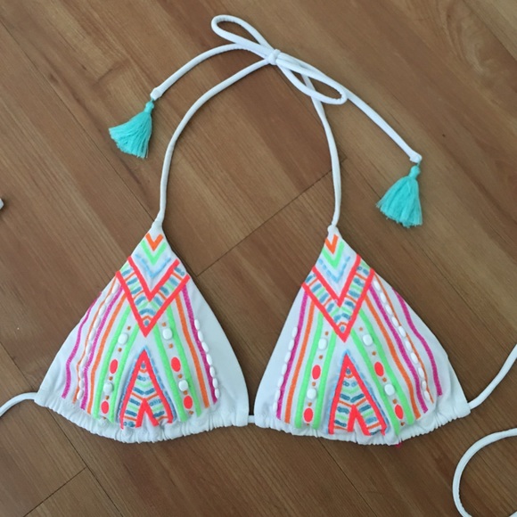 NWOT Victoria's Secret Embellished Bikini Top