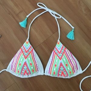 NWOT Victoria's Secret Embellished Bikini Top