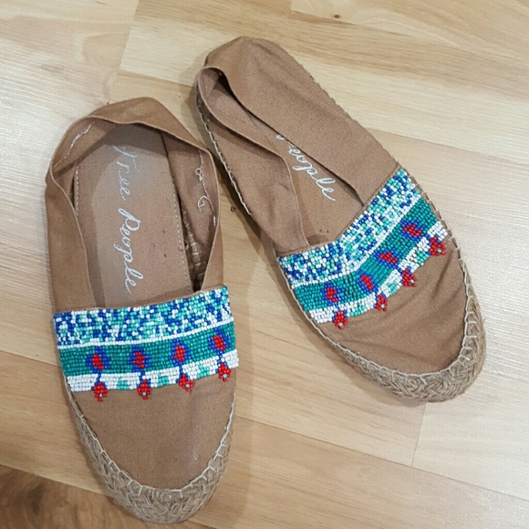 Free people beaded flats