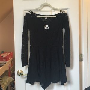 Brand New Free People black lace dress