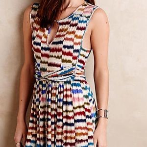 Anthropologie Multicolor Striped Sennebac dress
