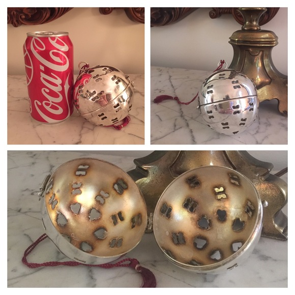 Decorative silver globe - Picture 2 of 4