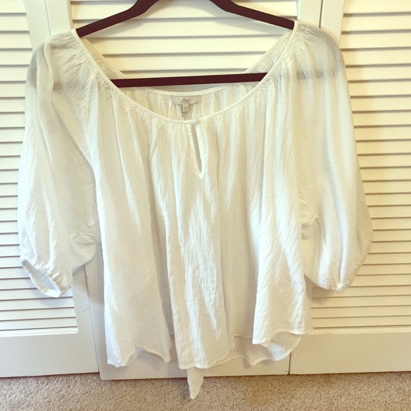 White flowy top bohemian style