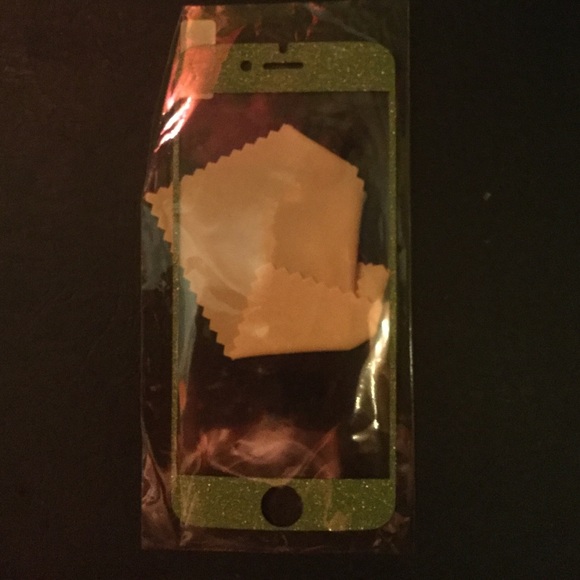 Sparkly green iPhone cover thing