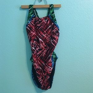 Speedo Remix One Piece Bathing Suit