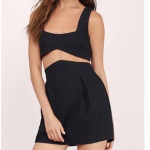 Set of skirt and crop top