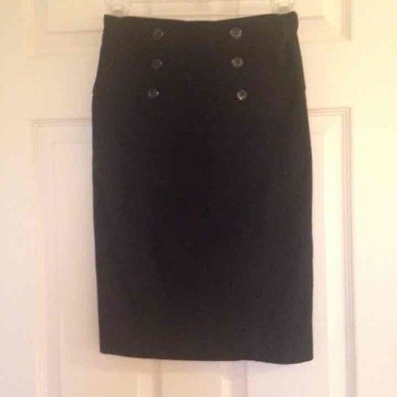 Black pencil skirt
