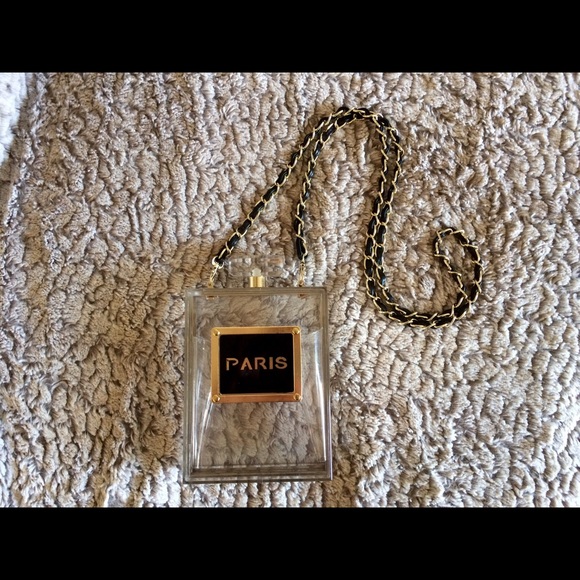 Perfume bottle inspired purse